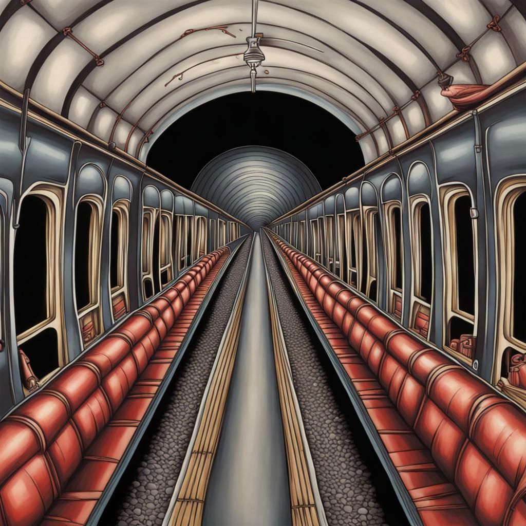 Mind-Bending Train Optical Illusion