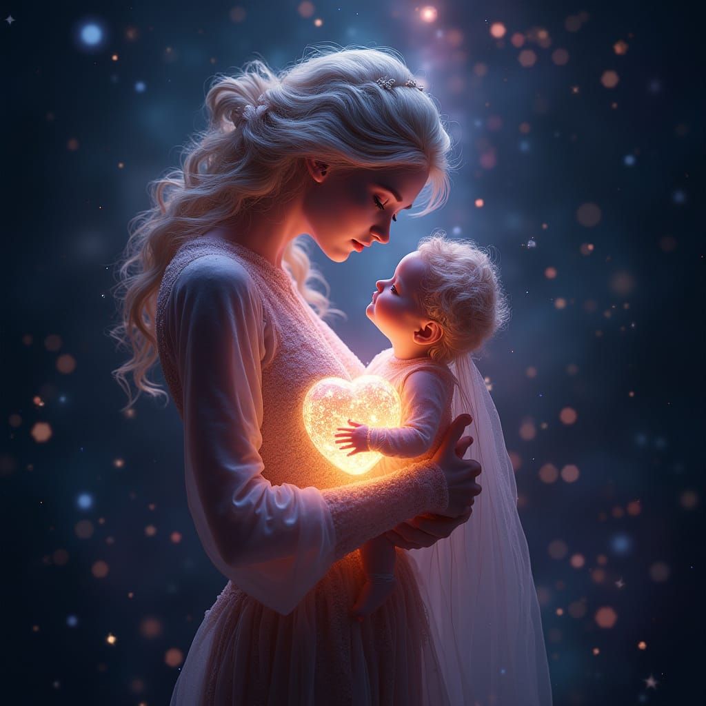 Fantasy heart crystal,