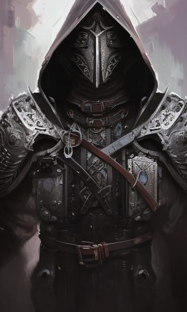 Immortal Monster Hunter in Ornate Armor, Anime Concept