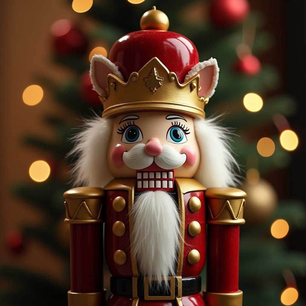 Whimsical Feline Christmas Decoration