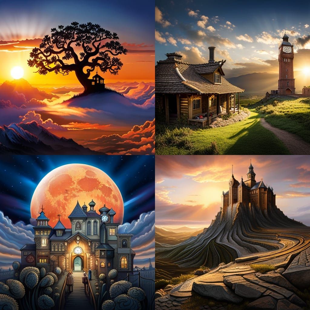 Steampunk Mechanical Beast in Art Nouveau Style