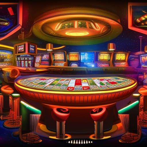 Hyperrealistic Intergalactic Bar Scene in 8K