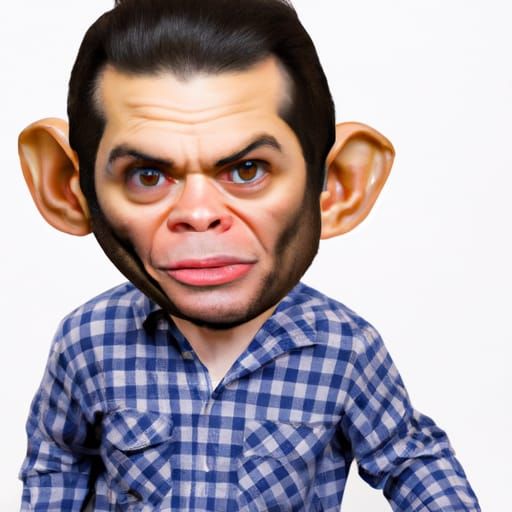 Satirical Image of Political Commentator