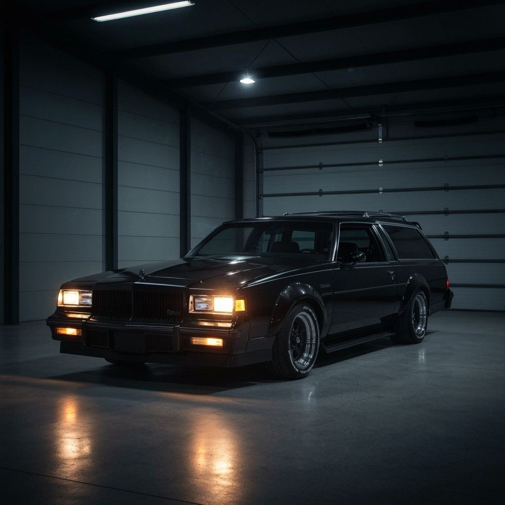 Modified 1984 Buick Electra Wagon in Dark Garage