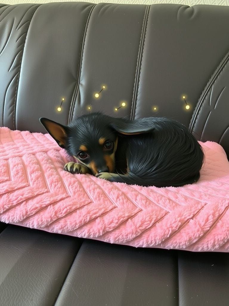 Whimsical Woodland Puppy in Classic Children's Book Style