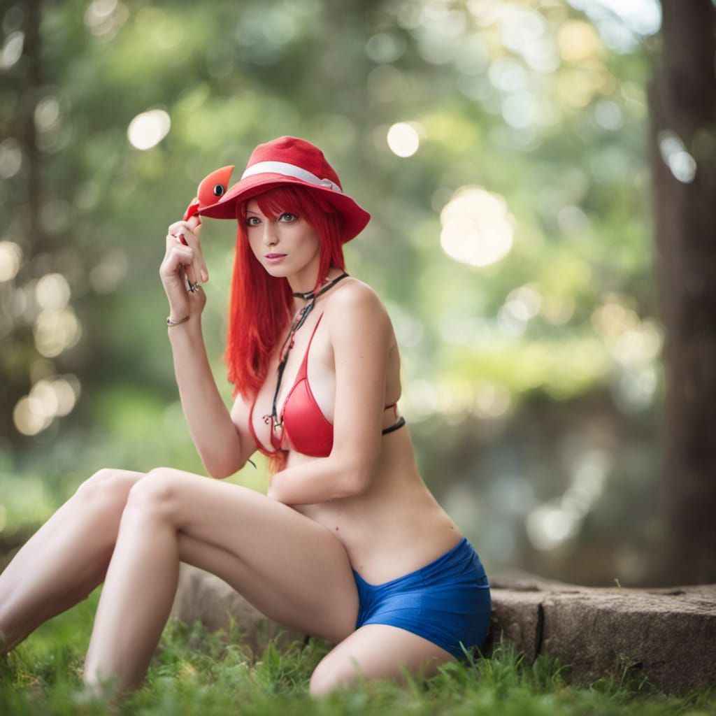 Misty from Pokémon in Bikini: Professional Photo