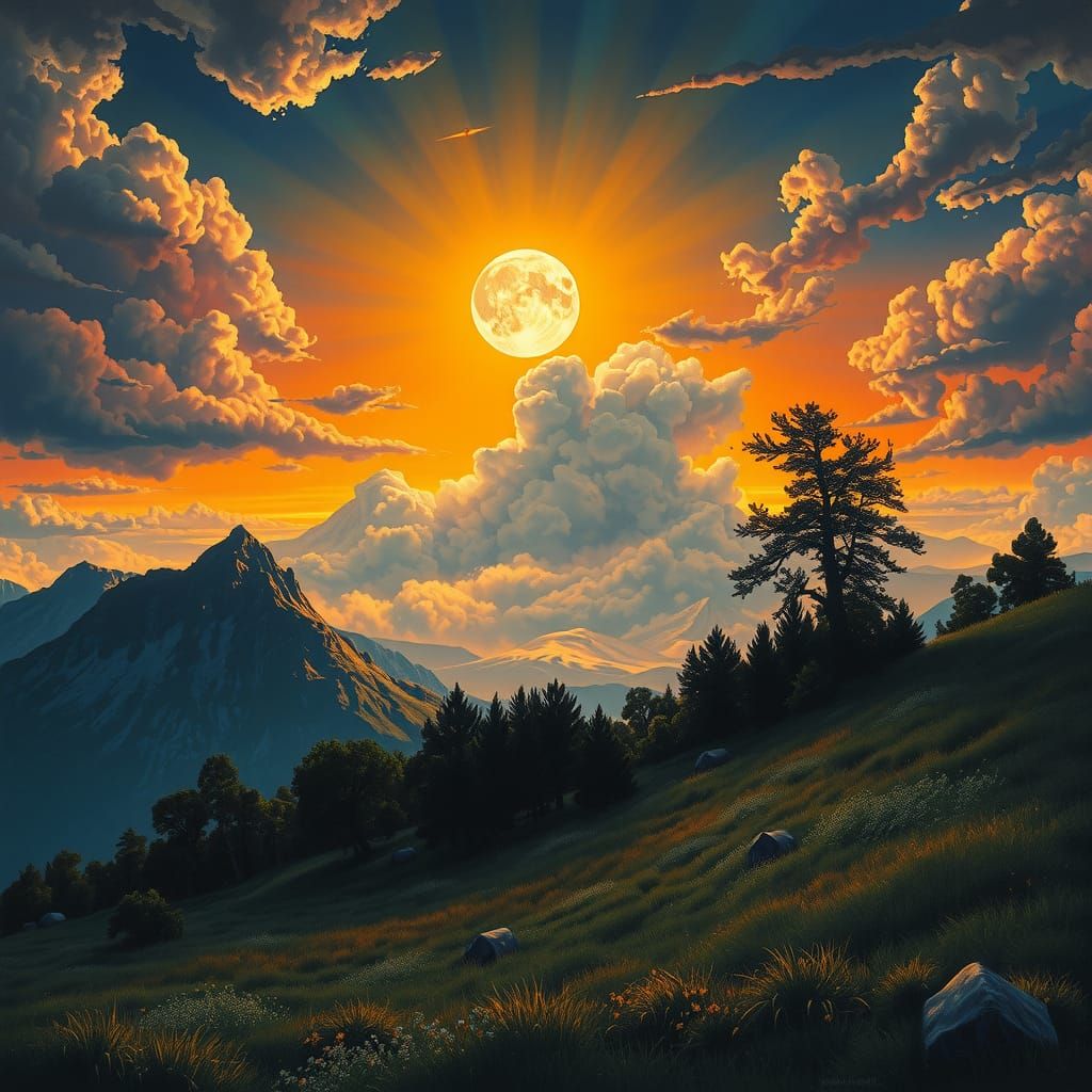 "landscape with a moonlight glow, Deborah Register, Michael ...