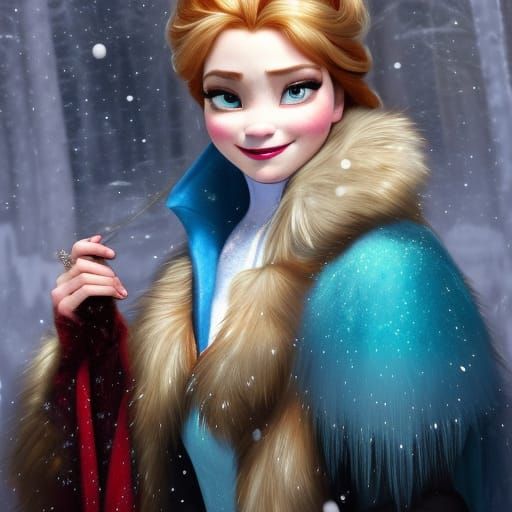 Frozen Christmas Queen in Winter Wonderland
