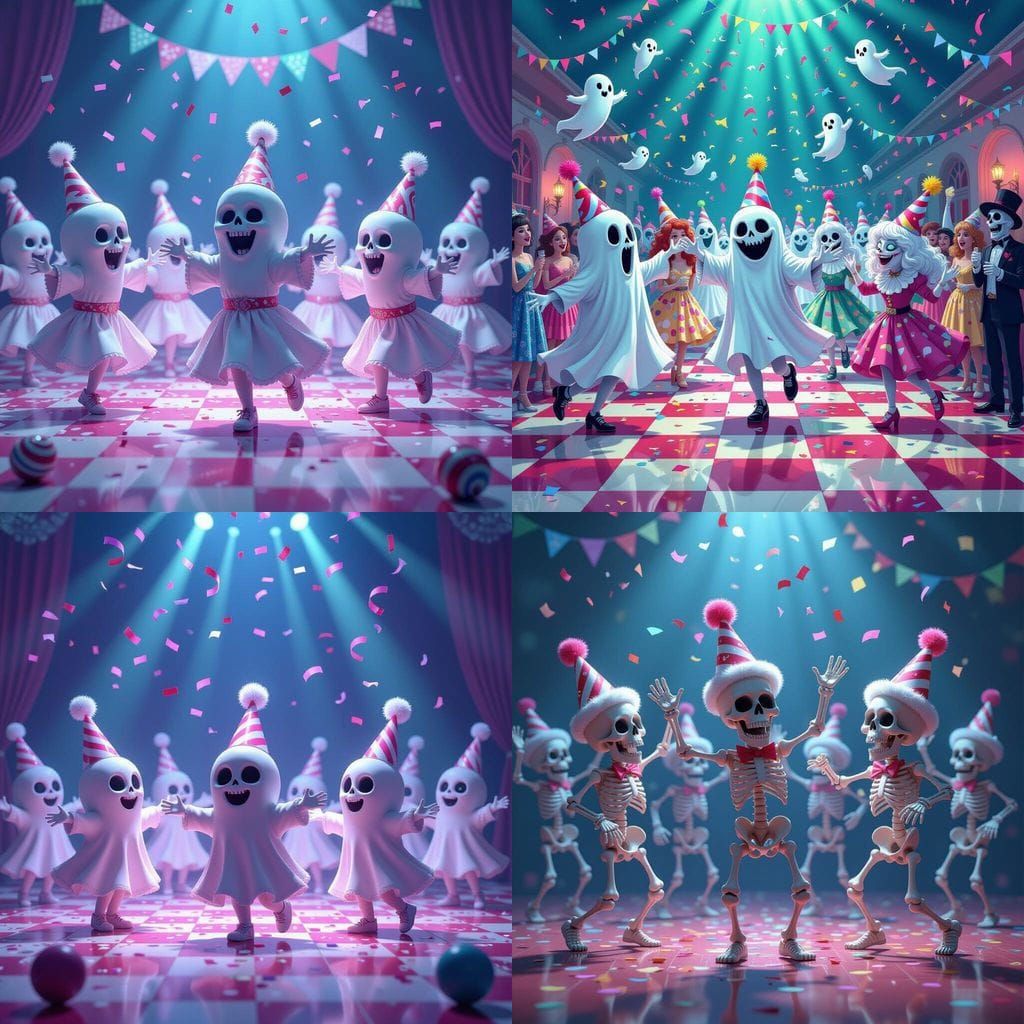 Spooky New Year's Eve Dance Party with Ghostly Spirits