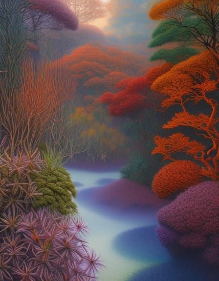 Quantum Mind in Mycelium Network: Digital Art