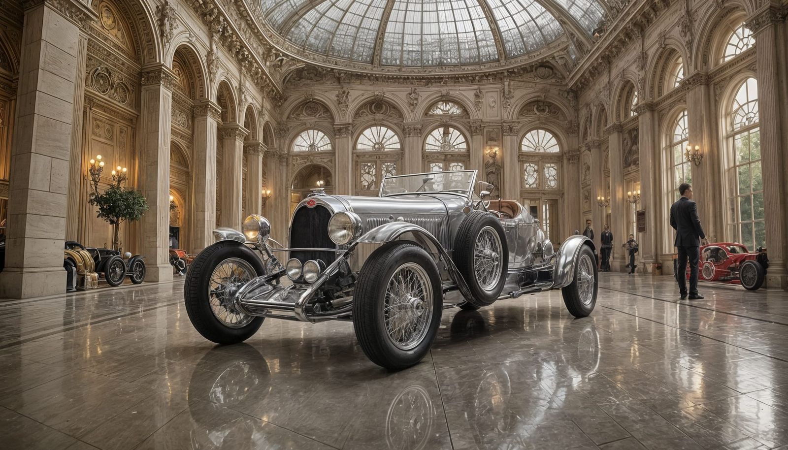 Customized 1930s Bugatti Race Car in Paris
