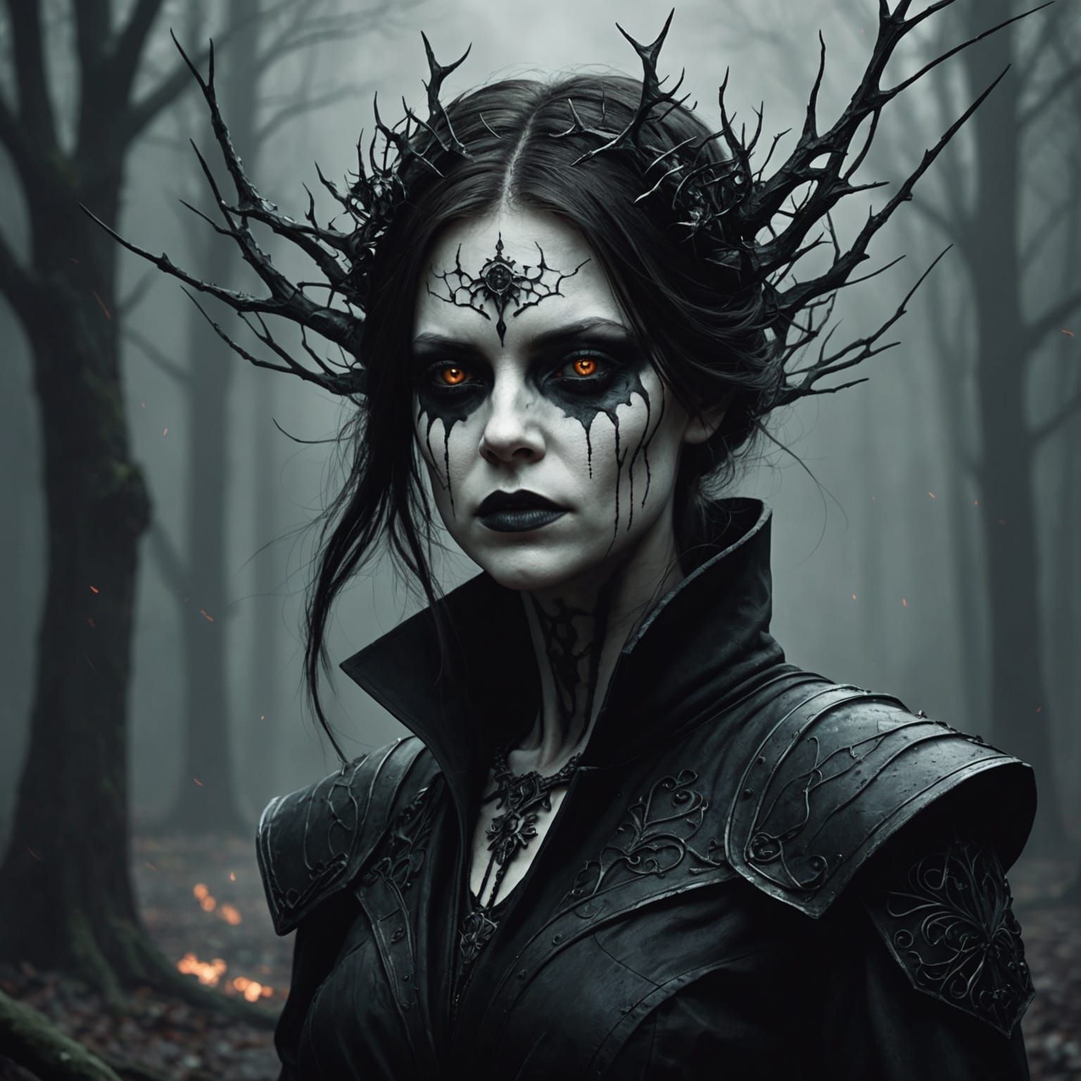 Grimdark Landscape in Dark Gothic Style