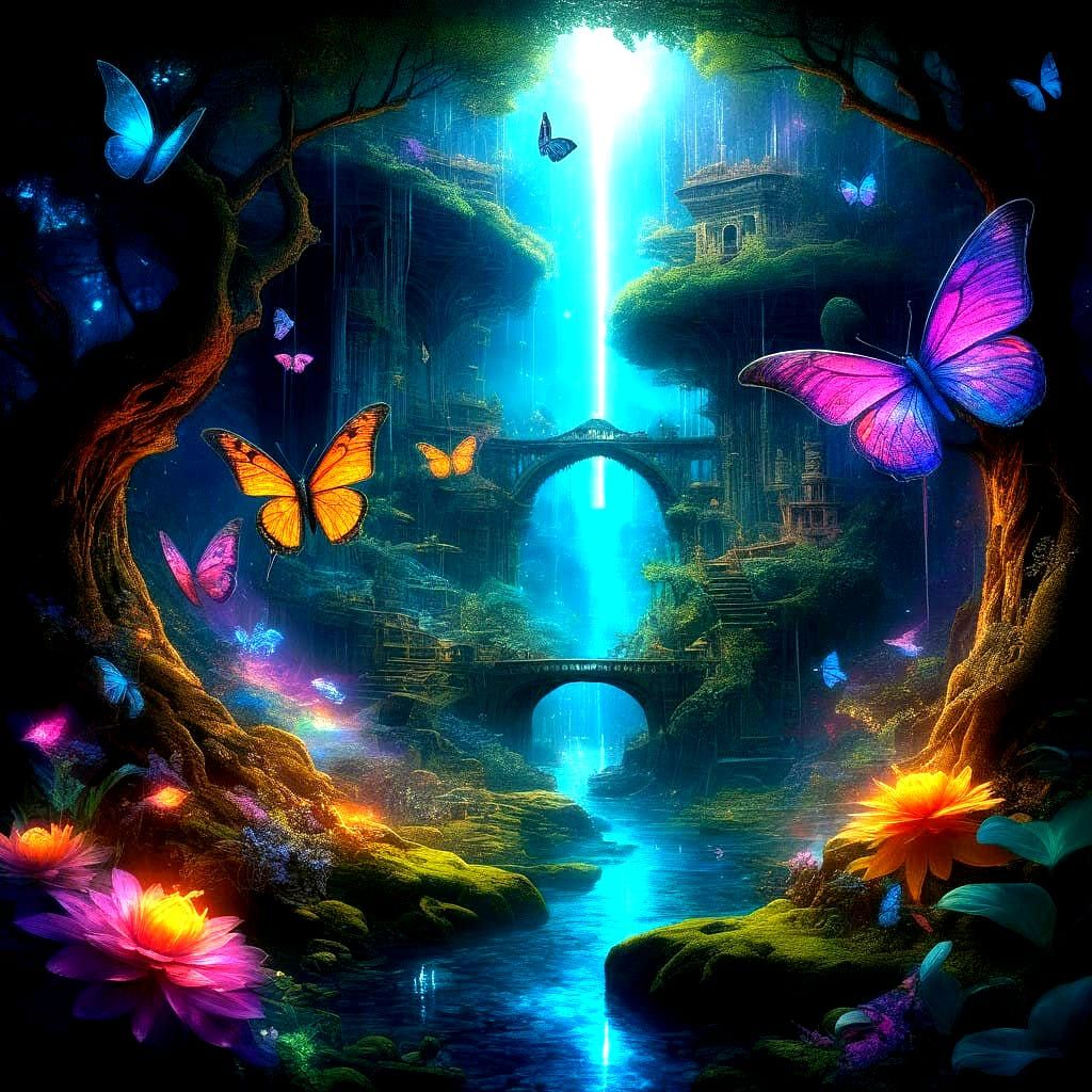 Surreal Cosmic Birth of Galaxies through Prismatic Wings in ...