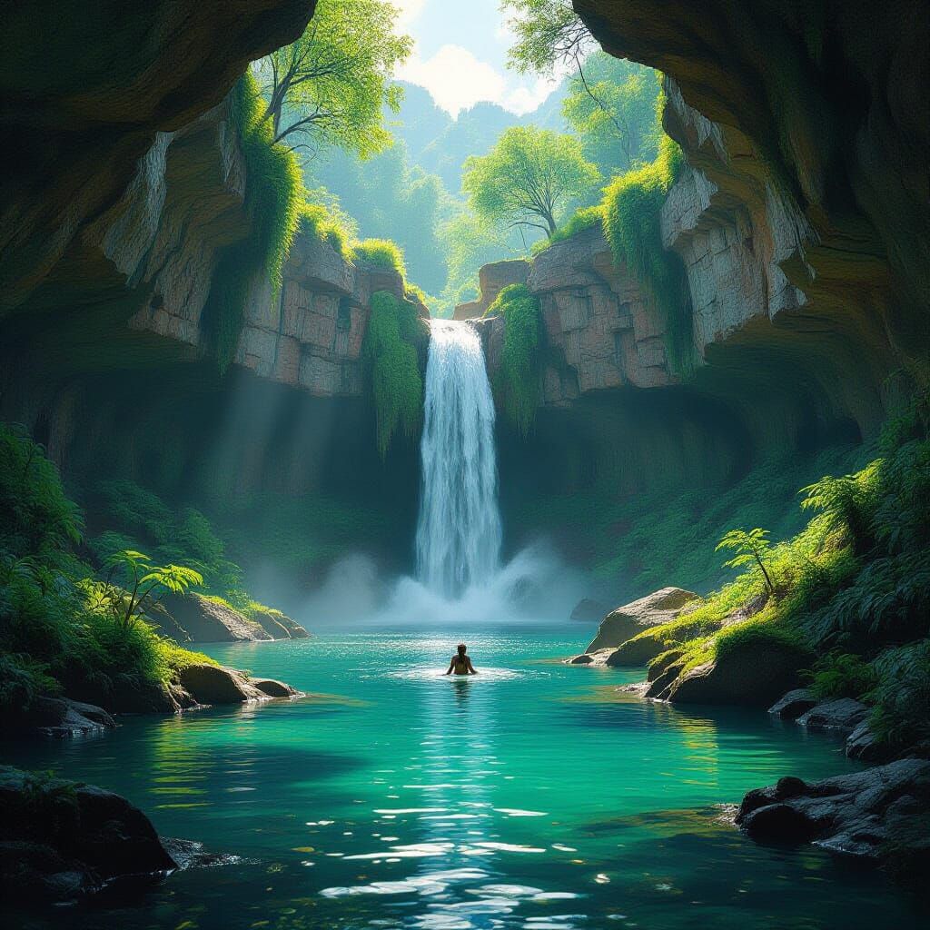 Fossil Springs: Arizona Caves and Waterfall