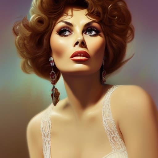 1960s Fashion Portrait in Artgerm Style