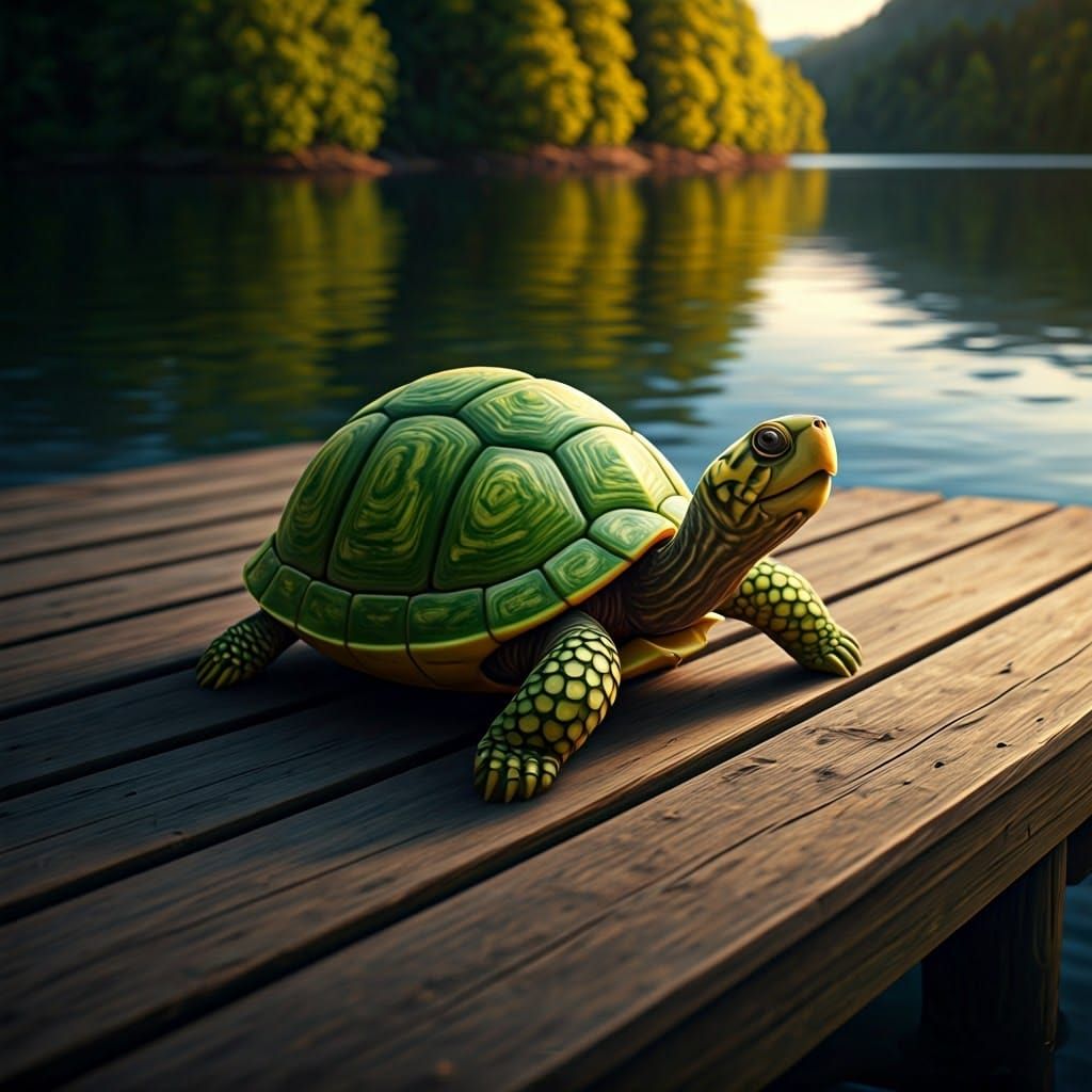 a turtle made of a pieces of fresh watermelon