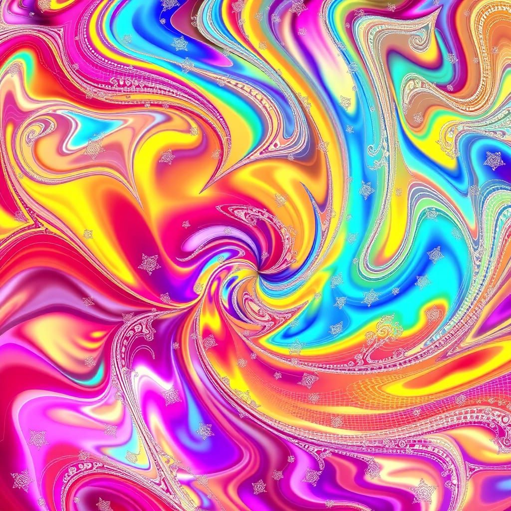 Iridescent Colors Evoke Laughter in Kaleidoscopic Dance