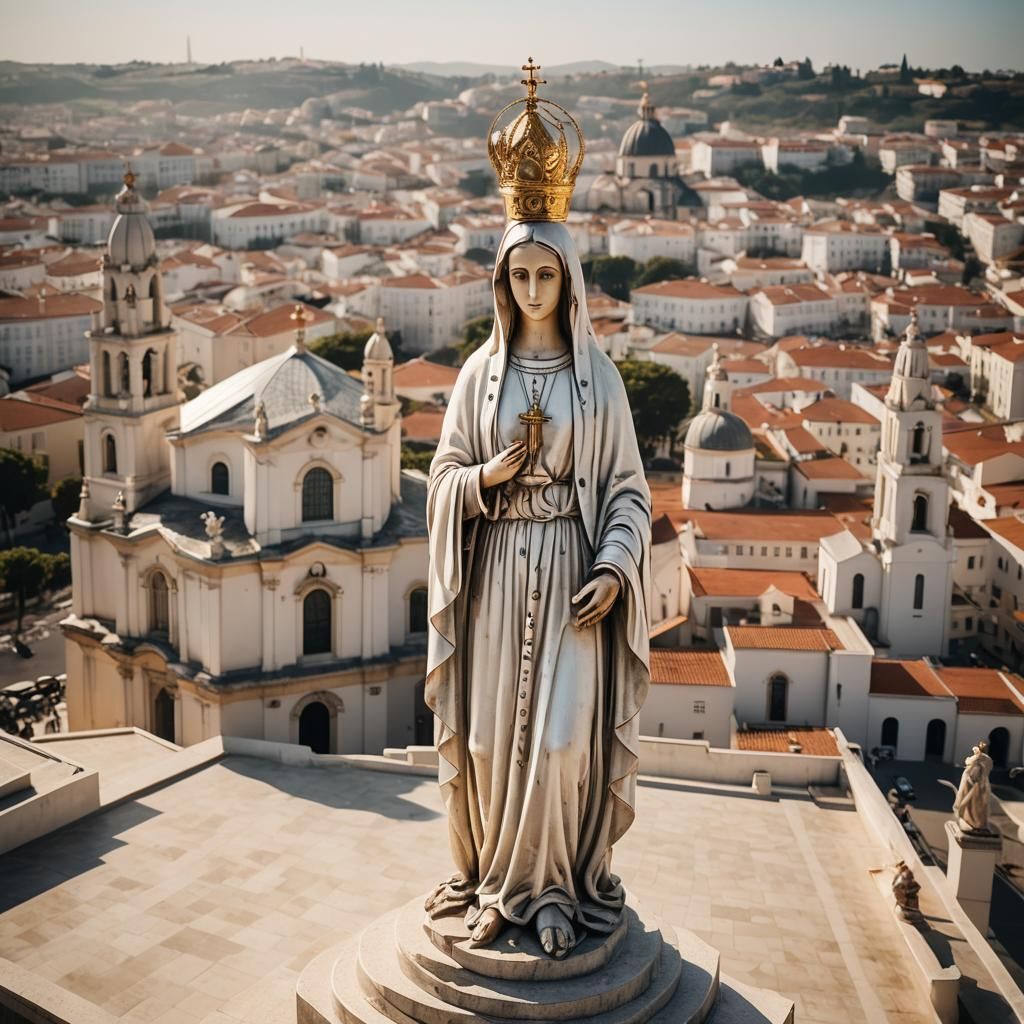 Majestic Fatima Church Exterior in Architectural Photography
