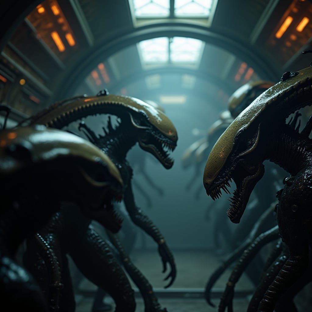 Alien Hordes in a Darkened Spacecraft