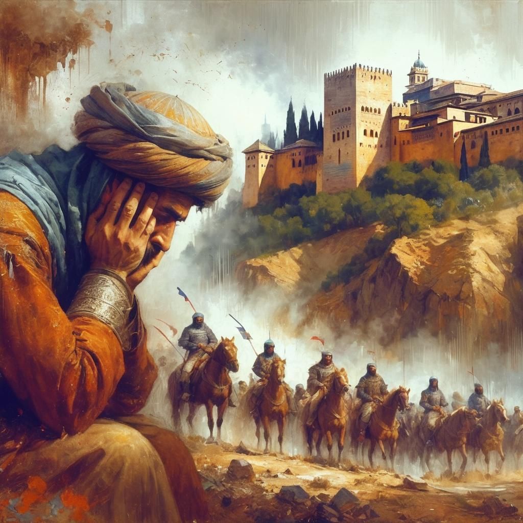 Boabdil afflicted by Granada, 15th century AD