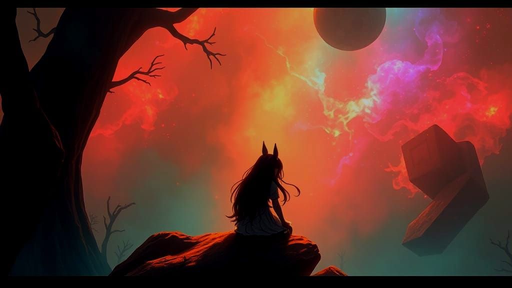 Abstract Lomographic Composition with Rusty Elements