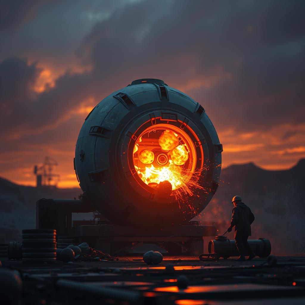 Dismantling an Atomic Bomb: Hyperdetailed Concept Art