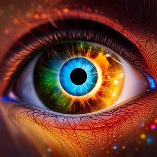 Nebula Eye Macro: Galaxy Portal to Another Dimension