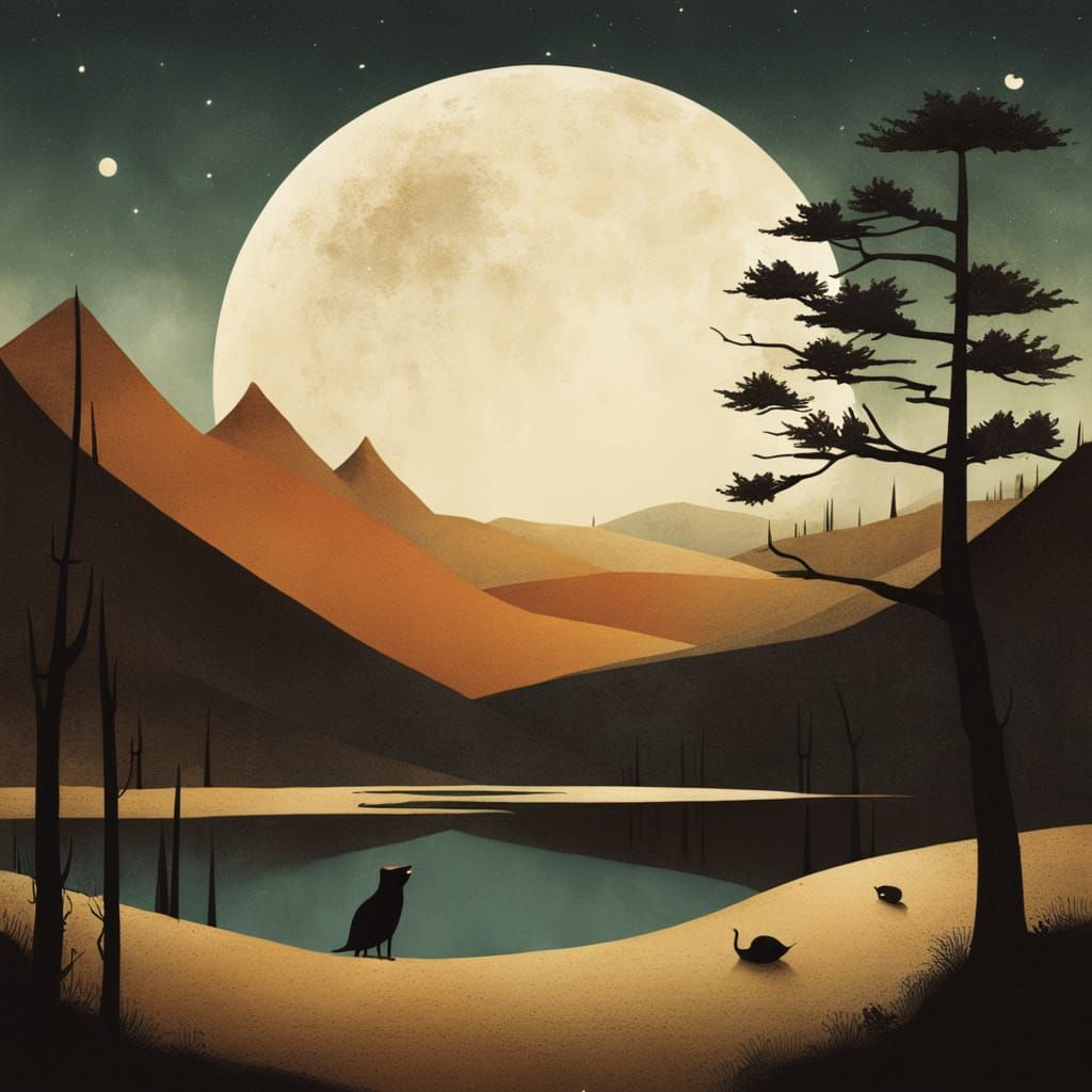 Dreamlike Clocks in Whimsical Illustration