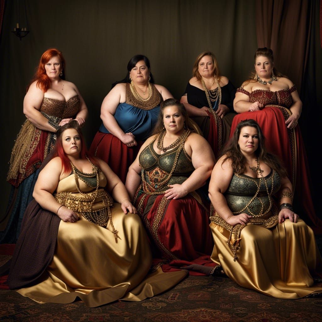 Fantasy Dwarf Women of the Royal Court