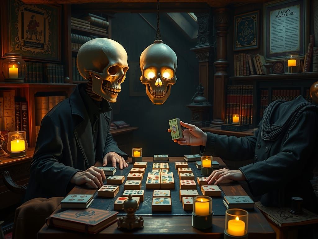 Wizard Harry Dresden Plays Mahjong Against Bob the Skull in ...