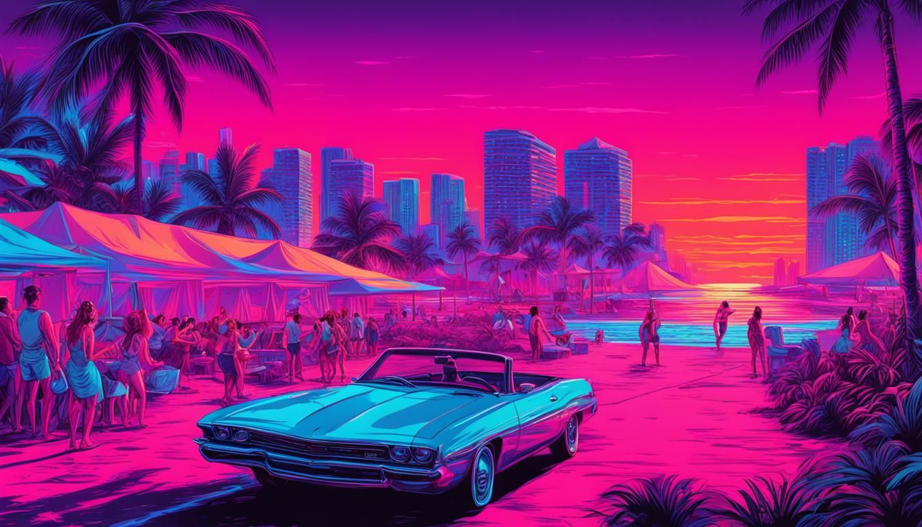 Miami Beach Party Scene
