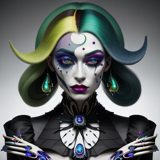 Surreal Glamour: A Vibrant Photorealistic Masterpiece