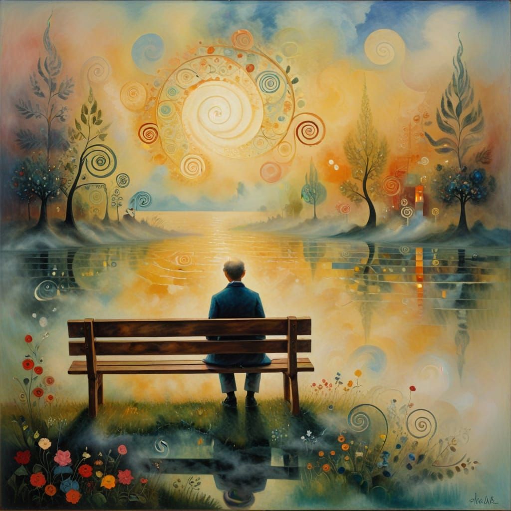 Bench, Paul Klee and Marc Chagall