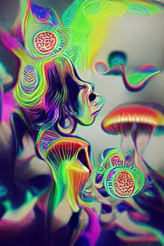 Vibrant Psychedelic Abstract Art Pattern