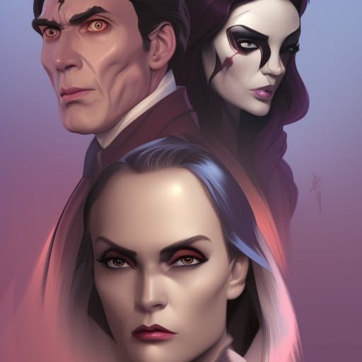 Dark Shadows Characters in Bruce Timm 2D Animation