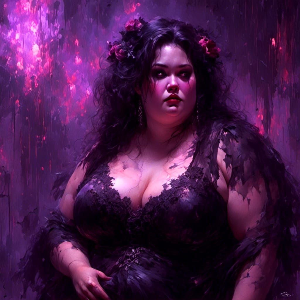 curvy bbw fantasy cute beautiful goth