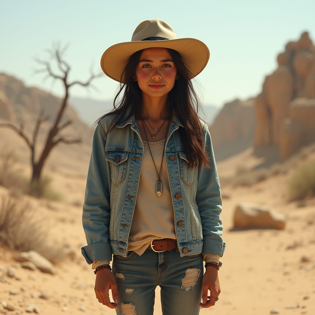 Afghan Dystopian Survivor in Post-Apocalyptic Wasteland