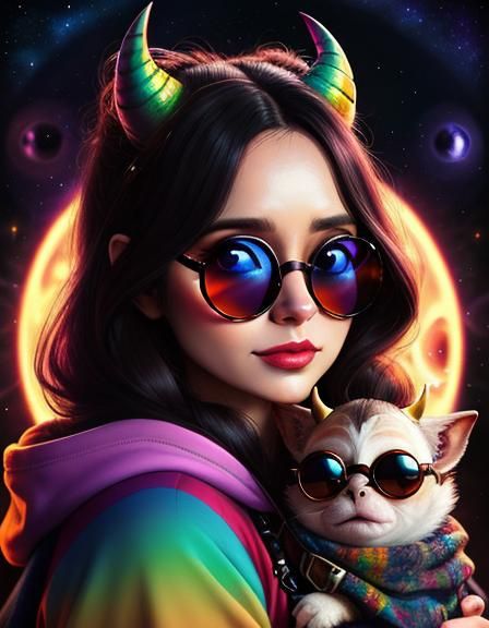 Cosmic Reflection: Adorable Hobgoblin Portrait