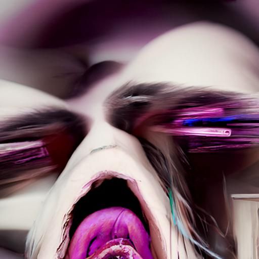 Abstract Insanity Generated by AI