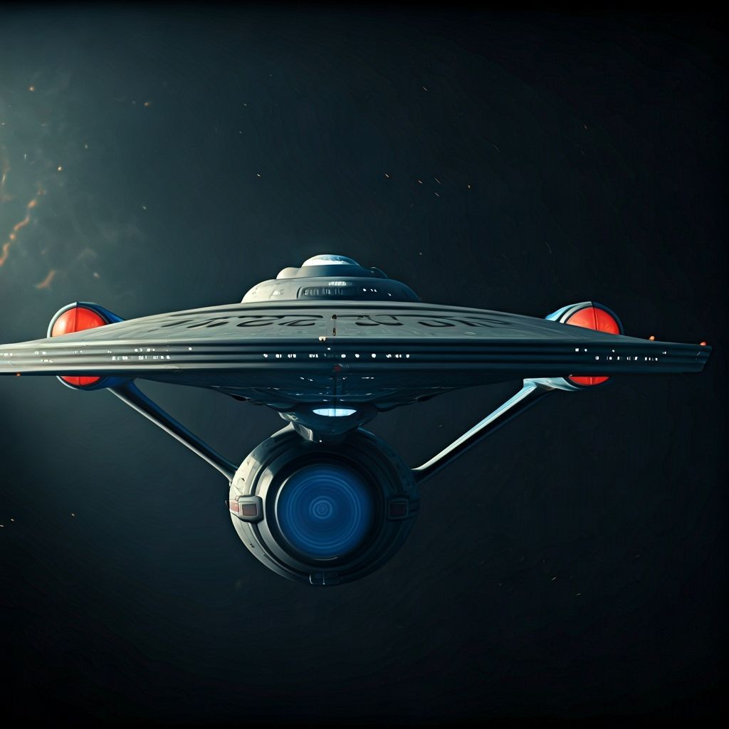 Star Trek Super-Advanced Ship Cinematic Film Still