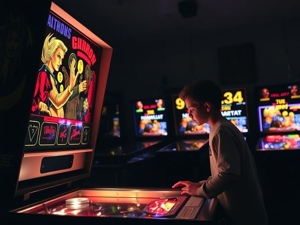 Man Becomes One With Pinball Machine