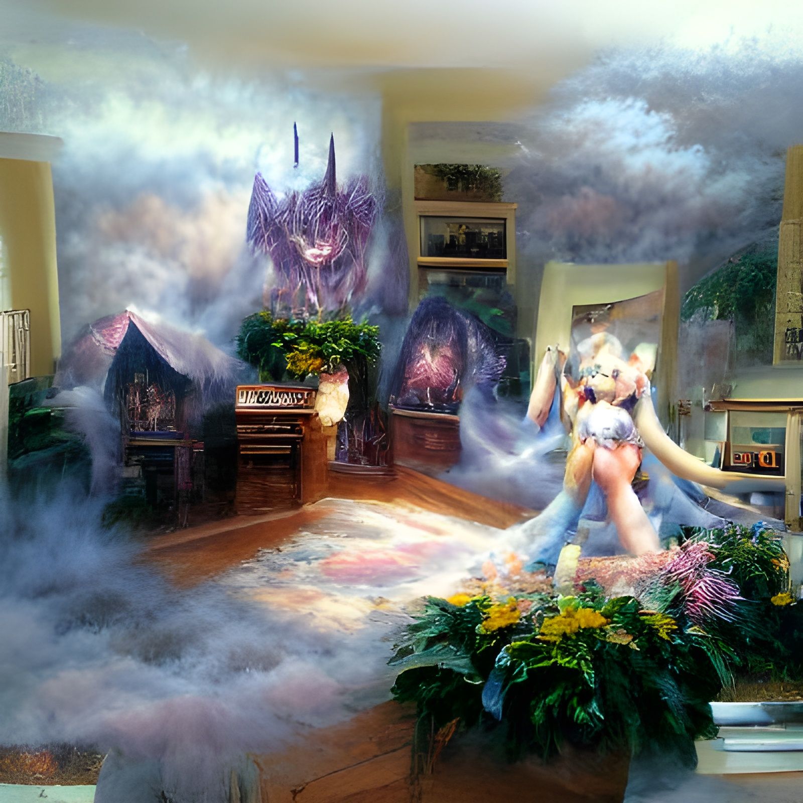 Ethereal Demon Goddess in Hyperdetailed Fantasy Art