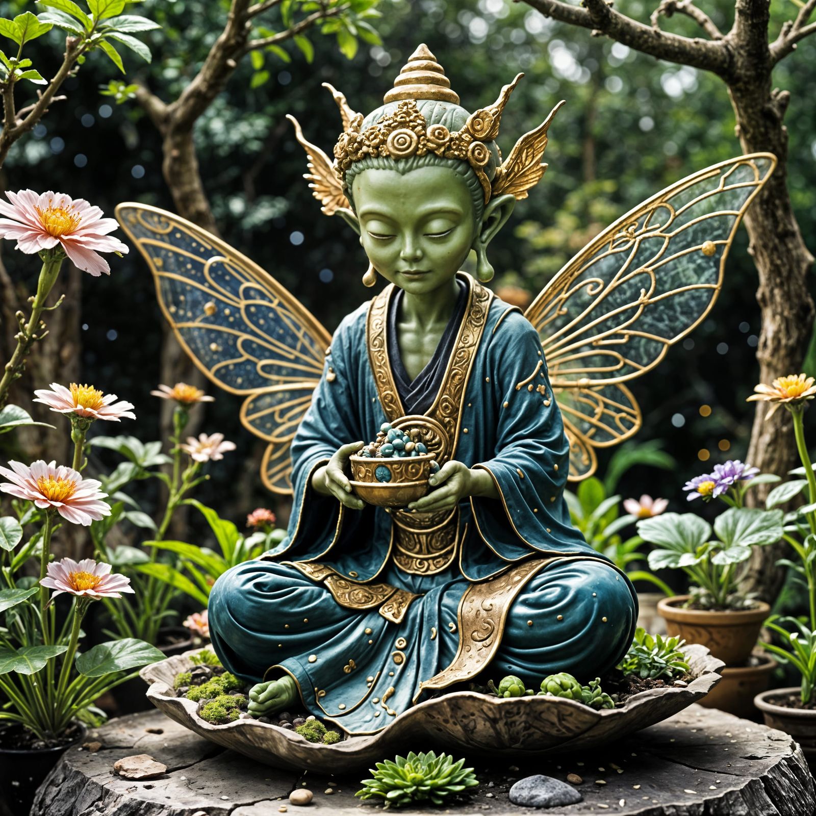 Alien Fairy's Bonsai Garden in Space