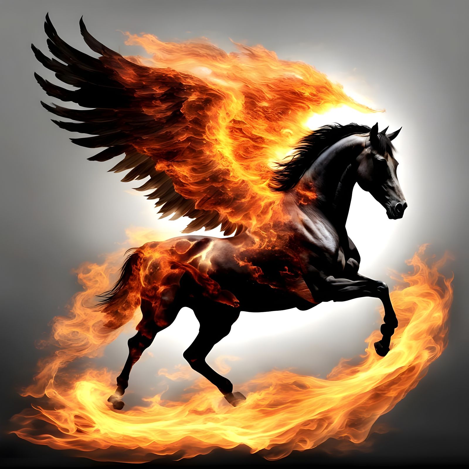 Inferno Pegasus: Flaming Horse of Heaven