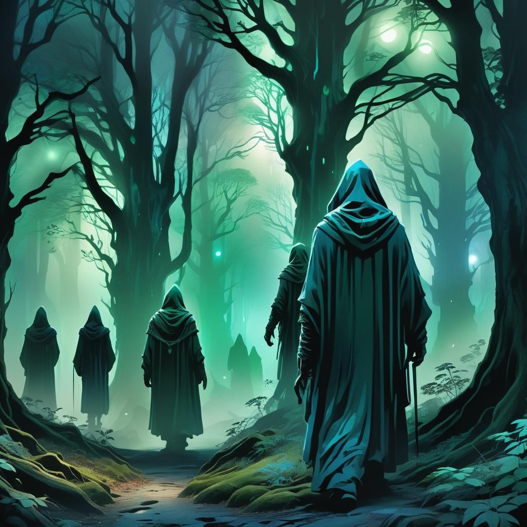 Mystical Forest: Dark Fantasy Concept Art
