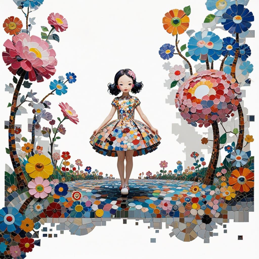 Pastel Neon Twilight on Spring Boulevard