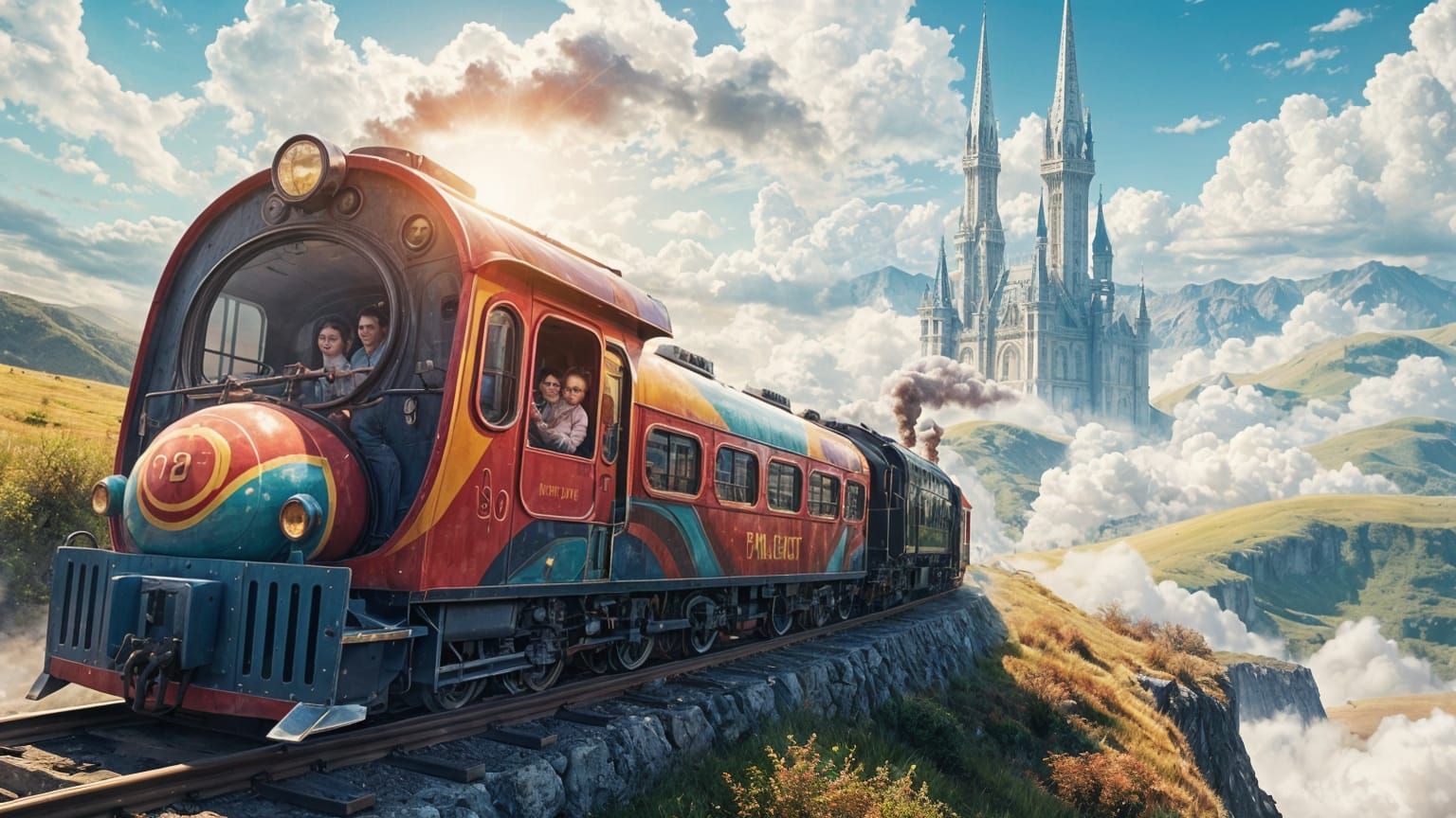 Whimsical Train Adventure Unfolds