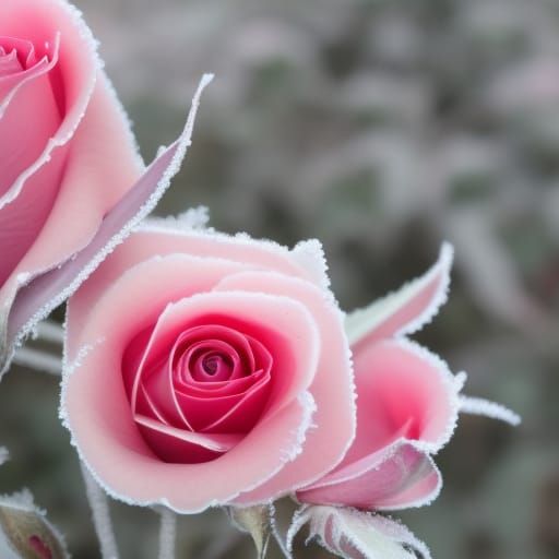 Frosted Rose: A Winter's Beauty