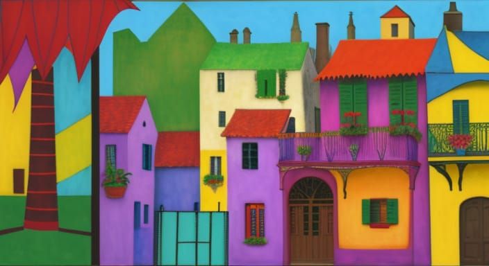 Vibrant Spanish-Inspired Village in New Orleans