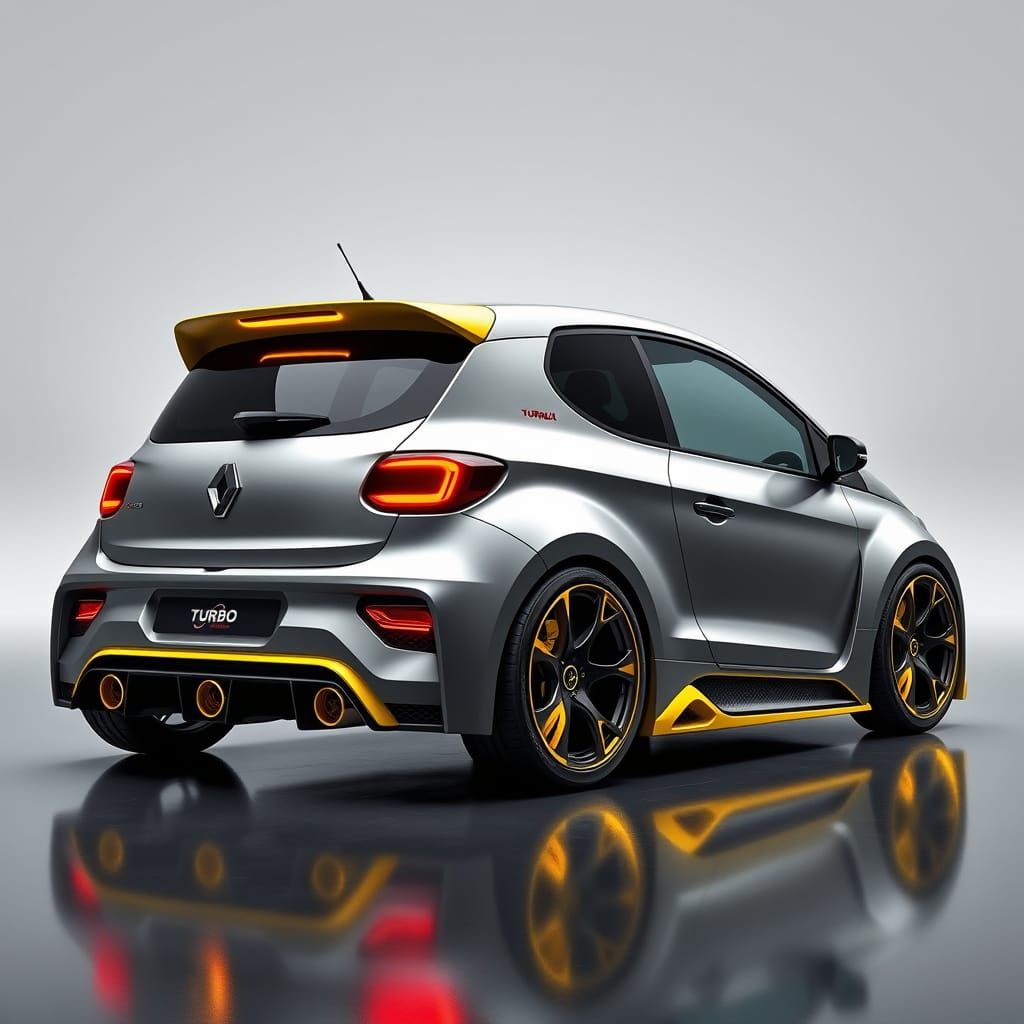 Futuristic Renault 5 Turbo Concept by Lamborghini